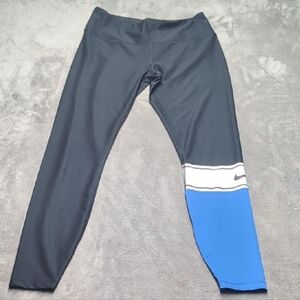 Nike Black and Blue Track Pants